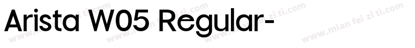 Arista W05 Regular字体转换